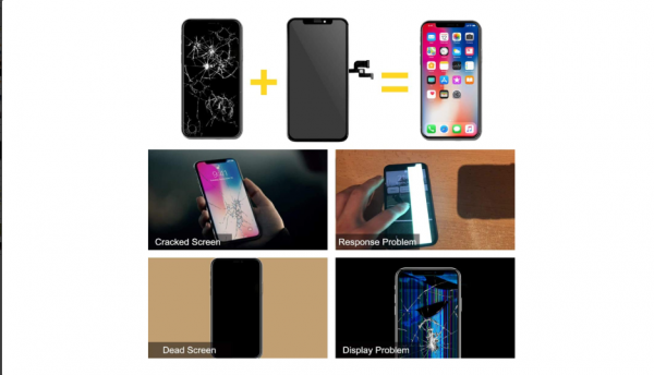 lcd screen replacement for iphone xs